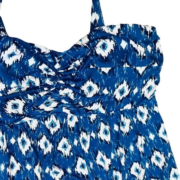 Nottinbianche Bandeau Ikat Boho Pattern Mini Dress - Picture 3 of 12